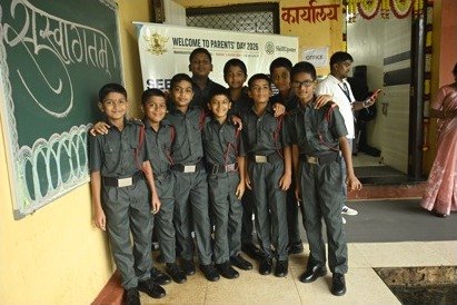 Cadets together during the SkillUpster school session